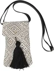 [GALPADA] Women Crossbody Cell Phone Purse: Lightweight Woven Handbag With Tassel - Woven Crossbody Bags For Beach Travel Everyday Outfits