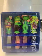 Boston Warehouse 2002 Mariachi Frog Spreader Set (4) NIB