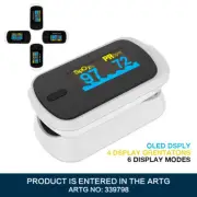 Fingertip Pulse Oximeter OLED Blood Oxygen Saturation Monitor