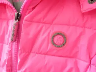 英國【SUPERDRY極度乾燥】螢光粉紅色連帽鋪棉外套XS