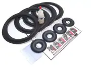 KEF 105/3 Speaker Foam Repair Kit - incl. Donut dust caps - 4A8+4Donut