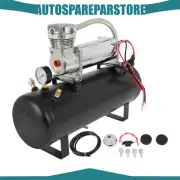12V Air Horn 2.5 Gal Air Tank 200 Psi For Train Compressor Onboard System Kit