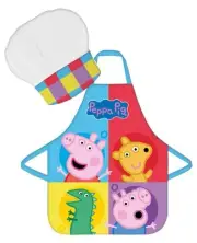 Peppa Pig Team Kids Baking Apron and Chef's Hat