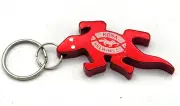 Kona Brewing Company Gecko Bottle Opener / Keychain - Red Aluminum - NEW
