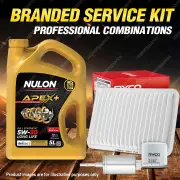 Oil Air Fuel Filter + 5L APX5W30D1 Engine Oil for Mazda Mazda 2 DY 4cyl 1.5L