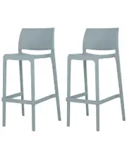 Lagoon Furniture Set of 2 Sensilla Stackable Bar Stools NoSize NoColor
