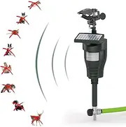 [Hoont] Cobra Animal Repeller | Outdoor Solar-Powered Motion-Activated Water Blaster with Powerful Jet Spray for Yard, Lawn & Garden | Scare Away Deer, Rabbits, Squirrels, Birds & Other Animals & Pests