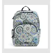 Vera Bradley Essential Large Backpack Sketched Medallion NWT School Work Travel