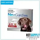 NEXGARD 25 to 50 Kg for Dogs 6 Doses RED Monthly Flea Tick Control