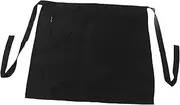 [WATIIFUFU] Restaurant Serving Half Apron Men Women Chef Apron Short Kitchen Cooking Easy to Transport and Comfortable Fit Polyester Cotton Blend
