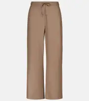['S Max Mara] 'S Max Mara Floria wide-leg pants UK 16 brown