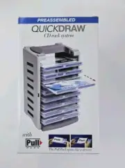 QuickDraw CD Tower Rack System Organizer Computer Games Holder Stackable 8 CDs