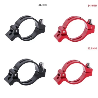 Bicycle Front Derailleur Braze-on Clamp Band Adapter Aluminum Alloy 31.8/34.9mm