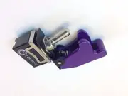 ON/ON DPDT 6P TOGGLE SWITCH SPADE TERM w/COVER PURPLE 20A 125VAC #661905/665009