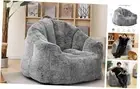 Giant Bean Bag Chair Stuffed Bean Bag Couch with Filler Large Living Room