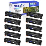 10 PACK - CF283A 83A Toner Compatible for HP LaserJet Pro MFP M128fn M201 M127fn