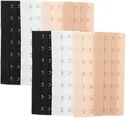 [BESPORTBLE] 8Pcs Women Extenders Hooks Elastic Extension Straps for Comfortable Fit Supplies Light Skin Tone Dark Skin Tone