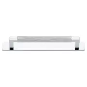 Brunswick Cabinet Pull With Backplate Polished Chrome Ctc160Mm
