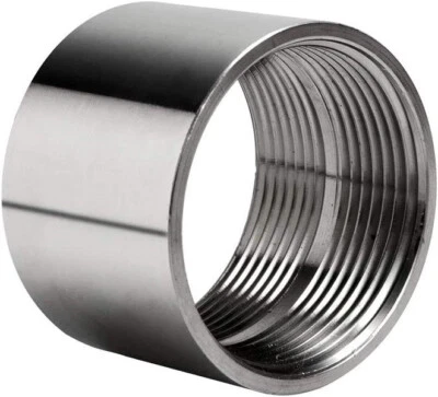 (10 Pack) 3/4" NPT Full Coupling 316 Stainless Steel 150 Pipe Thread Fitting