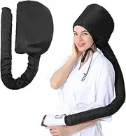 LOPHE Hair Dryer Hood, Hair Dryer Cap, Floating Cap for Curls, 2 in 1 Hair Dryer Cap, Diffuser Net Plopping Cap for Hair, Hair Net Plopping Hood with Adjustable Drawstring