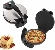 Roti Maker 1800W - 10-inch Electric Bake Pancakes Machine with Adjustable Temperature, Double-Sided Heating, Non Stick Chapati Quesadilla Maker for Tortilla Pizza Bread Pita