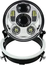 Motorcycle Headlight For VTX 1300 and 1800 F-Model 5.75 Inch LED Headlight 5 3/4" led DRL 45W Motorcycle Headlight with Bracket