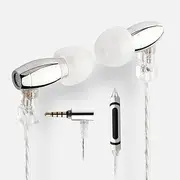 Keephifi in Ear Earphone HZSOUND Waist Drum Wired Monitors-φ6mm Polymer Composite Dynamic Driver HiFi Earbuds in Small Volume High Fidelity Microphone Headphone,Noise Cancelling Headsets (with mic)