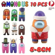 10PCS Among Us Crewmate Figures Model Gifts Kids Toy Decoration Collection AU