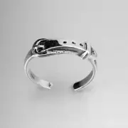Sterling Silver Belt Toe Ring, Silver Ring, Belt Ring, Fashion Ring