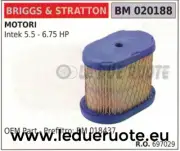 697029 Air Filter Original Engine BRIGGS & STRATTON Iintek 5.5 6.75 HP