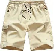 [HONCAN] Boys Cargo Shorts, Outdoor Quick Dry Hiking Shorts, Lightweight Athletic Short with Zipper Pockets