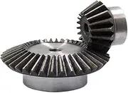 Gears Pinion Gear, HLYTFV Steel Motor Drive Gear 1:4 Bevel Gear 3 Modulus 15teeth + 60teeth 90 Degree Drive Commutation Steel Gears Steel Gears