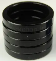 Bicycle MINI BMX ROAD MTB headset spacers for 1" threadless (SET of 5) 5mm BLACK