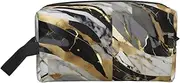 [FSCEV] Luxury Marble Storage Bag Toiletry Bag Travel Bag Cute Cosmetic Bag Makeup Accessories, White, One Size