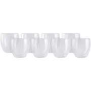 8pc Maxwell & Williams Blend Double Wall 250ml Drink Cup Glass Tumbler Set Clear