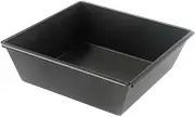 yuksok Rectangular Pizza Pan, Deep Dish Pizza Tray, Heavy Duty Aluminum Alloy Pre Seasoned Bakeware Cake Baking Sheet, 10inch