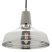 Mercator Kristov Small Electroplated Chrome Smoke Glass Pendant
