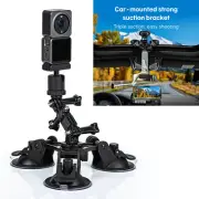 Tripod Mount Triple Car Suction Cup For Hero 10/9/Insta360 ONE X2/DJI OSMO