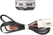 Rear Seat USB Socket Armrest USB with Wiring Typ-C for VW Tiguan MK2 Teramont for Skoda Kodiaq Karoq Octavia A7 5QD 035 726 L
