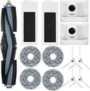 Deebot T20 Series Replacement Accessories for ECOVACS T20 Omni/MAX/PRO Plus Robot Vacuum 1 Main Brush 4 Side Brushes 2 Filter 4 Map Pads 2 Dust Bag Parts