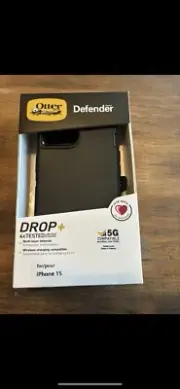 Otter Box Defender iPhone 15 Black Case