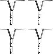 4 Pcs Rain Chain Gutter Adapter Clip V Style Iron Rain Chain Gutter Clips Rustproof Rain Chain Installation Hook Functional Rain Chain Gutter Adapter for Rain Chimes Downspout Outside Hardware //