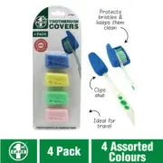 Au Toothbrush Heads Cover 4pcs Wheat Straw Protective Cap For Outdoor Travel