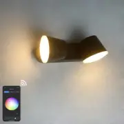 10W Outdoor Indoor Smart LED Wall Light Fixture APP Control RGBW Dimmable Lamp