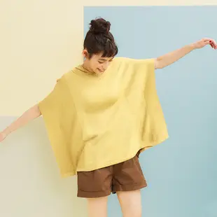 【Dailo】斗篷造型連帽-女短袖針織衫(三色/魅力商品/版型適中)