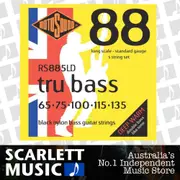 Rotosound RS885LD Black Nylon Flatwound 5 String Bass Guitar Strings 65-135