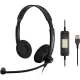 [4美國直購] EPOS Sennheiser SC 60 USB ML 雙耳耳麥 客服耳機麥克風 Consumer Audio (504547)