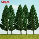 Add a Touch of Greenery to Your Model Landscape 50pcs Artificial Pine Trees