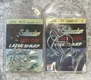 2 Packs Eagle Claw Lazer Sharp Saltwater Circle Hooks 4/0