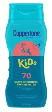 Coppertone SPF#70 Kids Lotion 8 Ounce (Pack of 3)